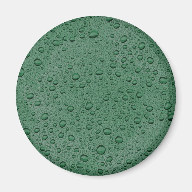 Droppar av grönt vatten magnet (Framsidan)