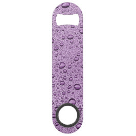 Droppar av lila vatten långa flaskppnare