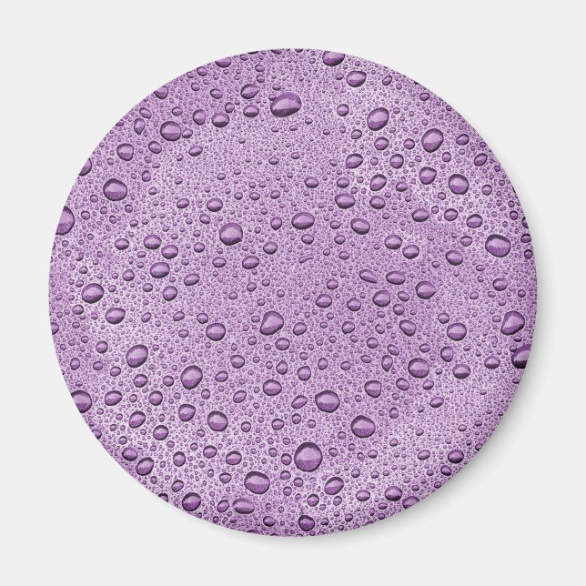 Droppar av lila vatten magnet (Framsidan)