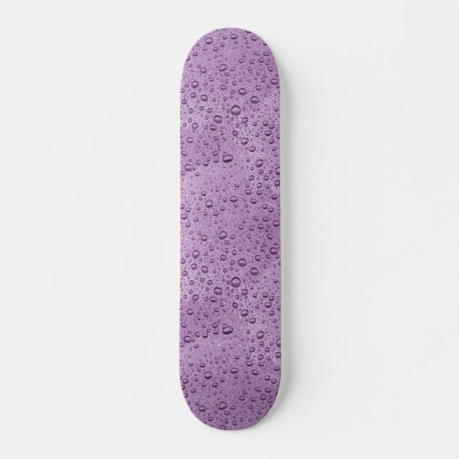Droppar av lila vatten mini skateboard bräda 18,5 cm (Framsida)