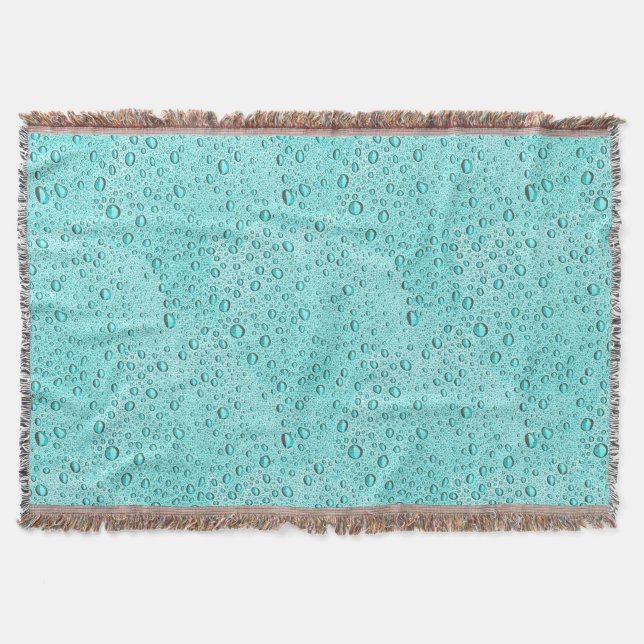 Droppar från Aquamarine vatten Filt (Framsidan)