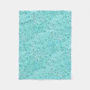 Droppar från Aquamarine vatten Fleecefilt