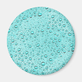 Droppar från Aquamarine vatten Magnet