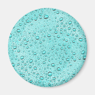 Droppar från Aquamarine vatten Magnet