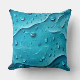 Droppar i havet mönster kudde