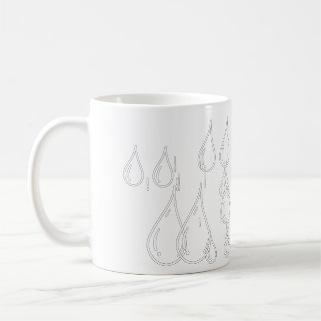 Droppar Kaffemugg (Vänster)