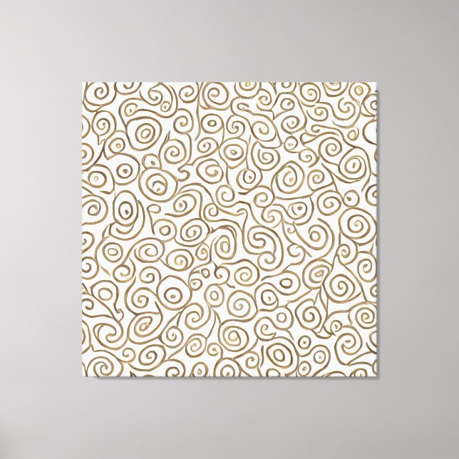  droppar: Spiral av sofistikering Canvastryck (Framsida)