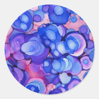 DropparAvFärg Runt Klistermärke