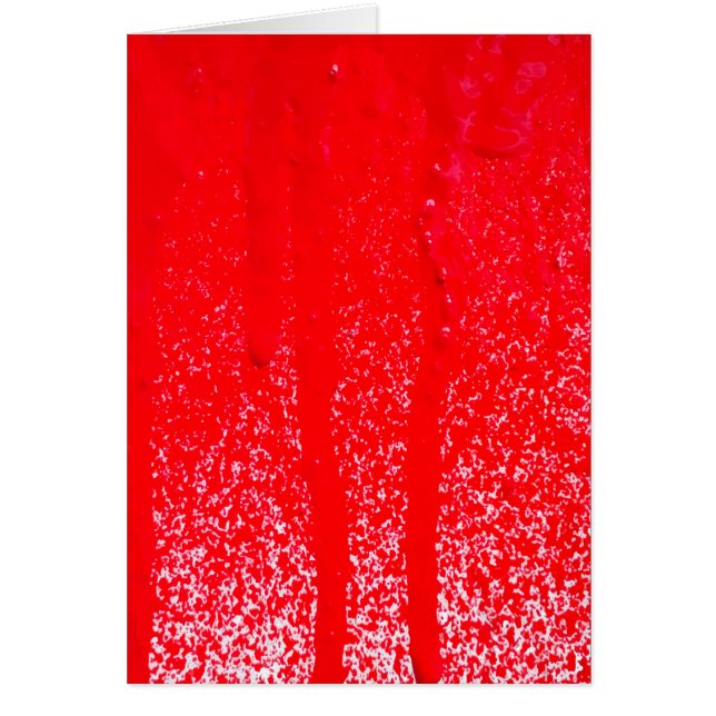 droppblod hälsningskort (Framsidan)