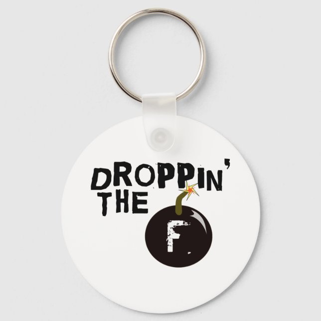 Droppin' F Bomb' Nyckelring (Framsida)