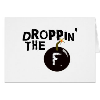 Droppin som fet bombarderar hälsningskort
