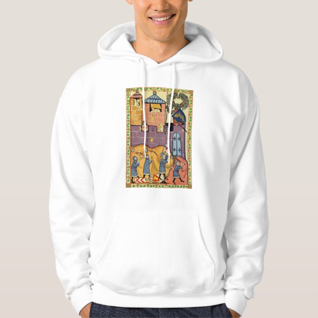 Dropping Sten, 14:e århundradets Codex Manesse Hoodie (Framsida)