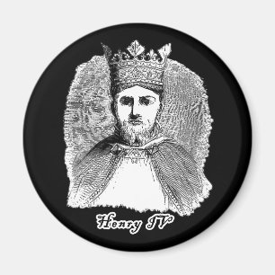 droppporträtt för kung Henry på Tshirts och gå Magnet