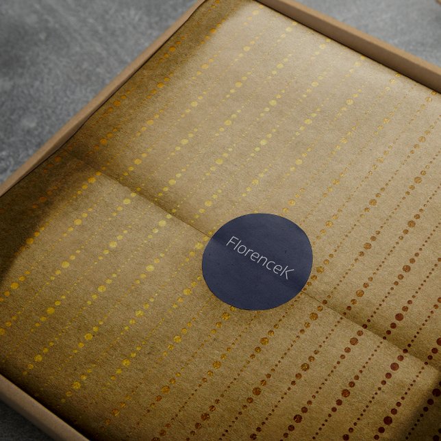 Drops Kraft Guld Natural Rand Linjer Minimal Presentpapper (Drops Kraft Gold Natural Stripes Lines Minimal Wrapping Paper)