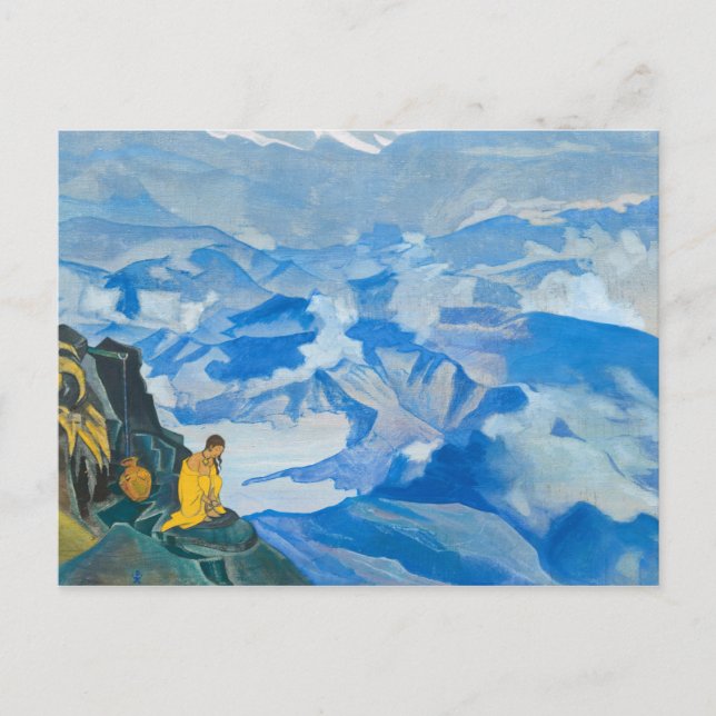 Drops of Life, 1924 av Nicholas Roerich Vykort (Framsida)