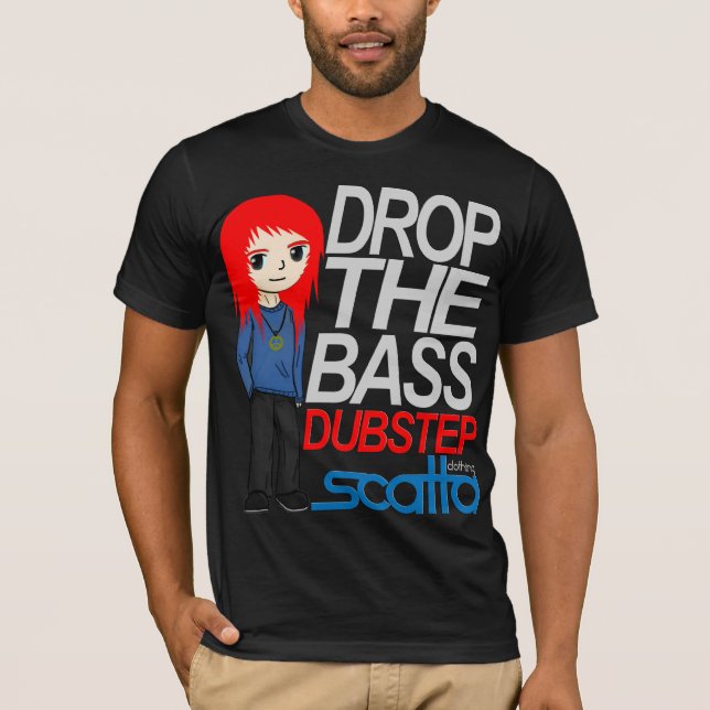 DropTheBass Dubstep t-skjorta (samlare upplaga) Tee Shirt (Framsida)