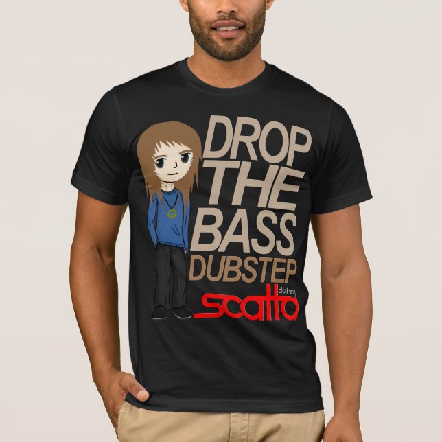 DropTheBass Dubstep t-skjorta (samlare upplaga) Tee Shirt (Framsida)
