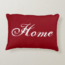 Drött "hem", dekorfärg med baksida av skugga prydnadskudde