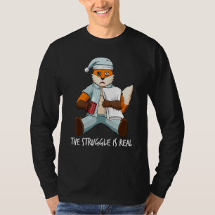 Drött lazy Fox Kampen håller på att ta sig ur T Shirt