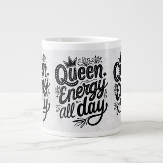 Drottenergin hela dagen! 👑 Behålla, glödande och  Jumbo Mugg