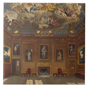 Drottning åhörarekammaren, Windsor slott, från Kakelplatta