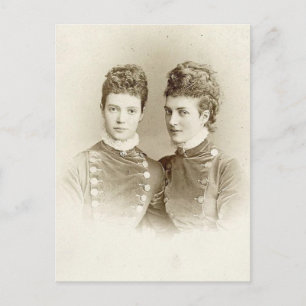 Drottning Alexandra av England & syster Kejsarinna Vykort