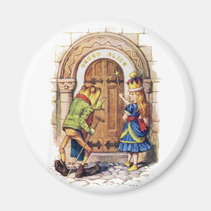 DROTTNING ALICE OCH GRODAN PÅ SLOTTDÖRREN MAGNET