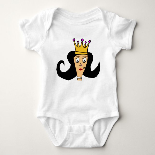 Drottning Anastasia Baby, ensidig Baby Bodykostym T Shirt (Framsida)