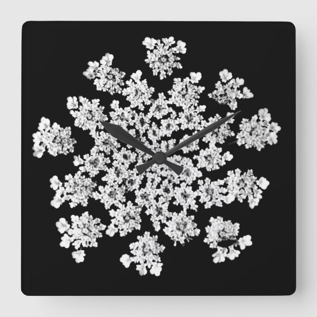 'Drottning Annes snöflinga' Väggur (Framsida)