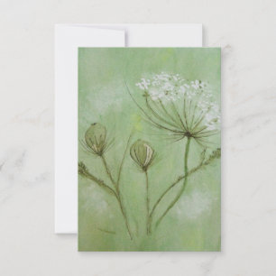 Drottning Anns Snöre Watercolor Tack Kort