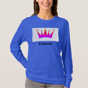Drottning Anpassningsbar Text Krona Image Deep Roy T Shirt