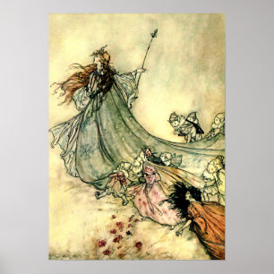 "Drottning av Älvorna" av Arthur Rackham Poster