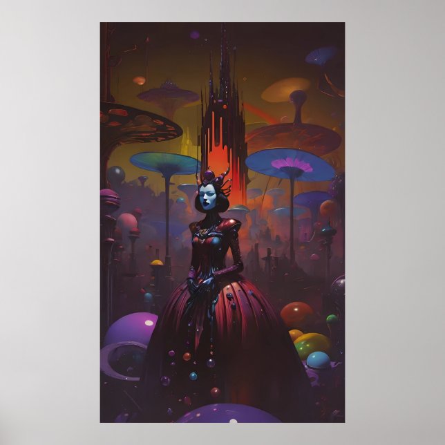 Drottning av Amber Castle Poster (Framsidan)