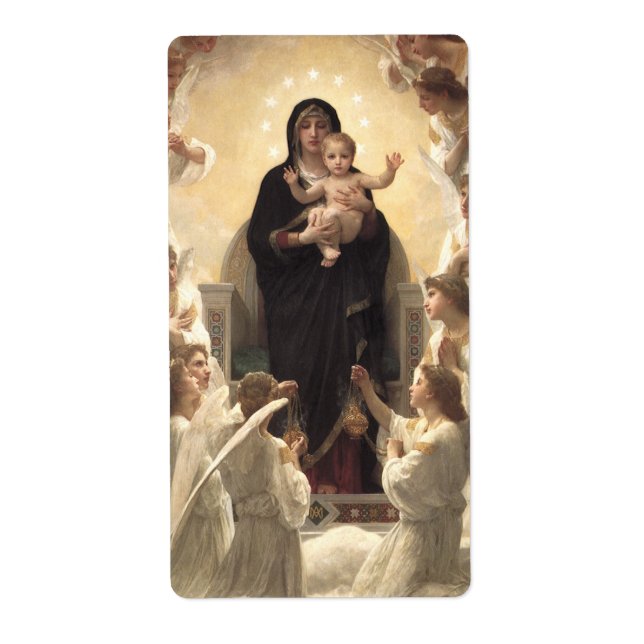 drottning av Änglar Regina Angelorum av Bouguereau Fraktsedel (Framsidan)