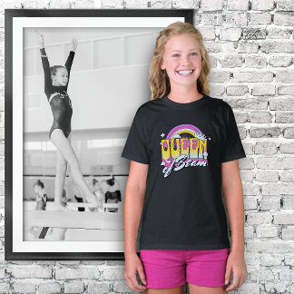 Drottning av Beam retro stil Tshirt for Gymnast T Shirt