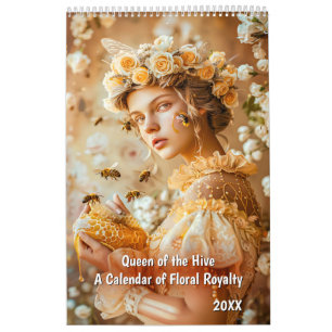 Drottning av bikupan – En kalender med blommande k