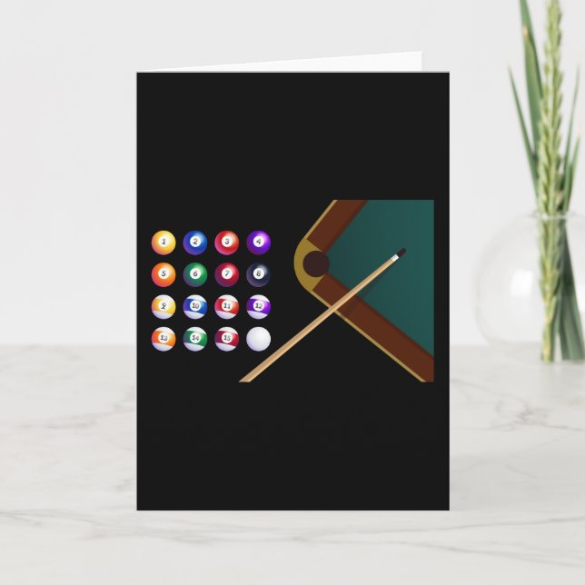 Drottning av Billiards Bassäng Kort (Framsida)