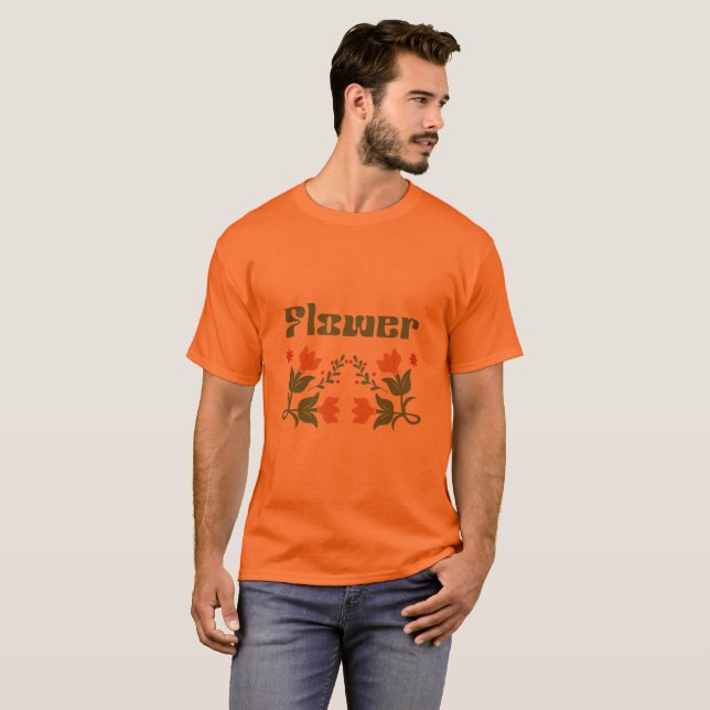 Drottning av blommor Mäns Basic T-Shirt (Hel framsida)