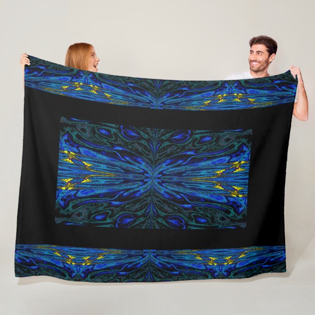 Drottning av Butterflies 35 Fleecefilt (På plats)