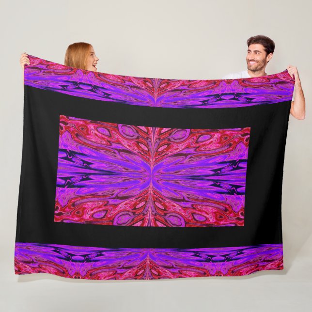 Drottning av Butterflies 38 Fleecefilt (På plats)