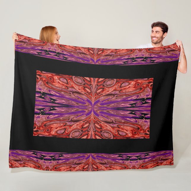 Drottning av Butterflies 39 Fleecefilt (På plats)