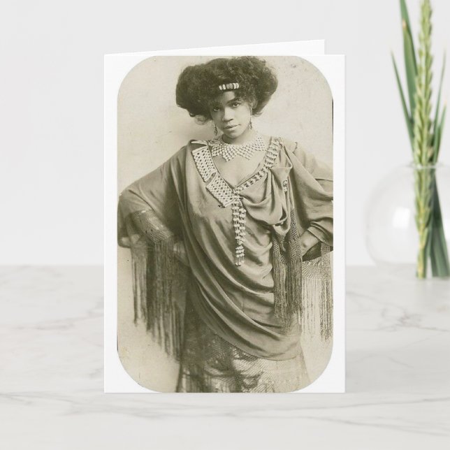 "drottning av Cakewalk", Aida Overton Walker Kort (Framsida)