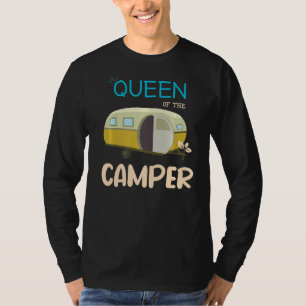 Drottning av Camper Van Rv Camping Road Traveling T Shirt