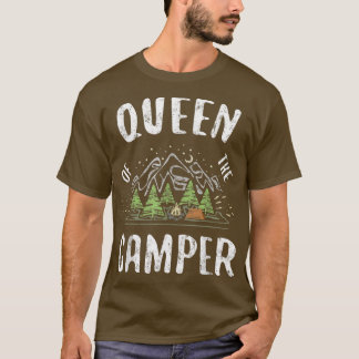 Drottning av CamperCamping-gåvan T Shirt