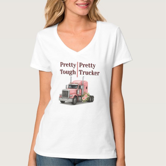 Drottning av chauffören från motordagen Female Las T Shirt (Framsida)