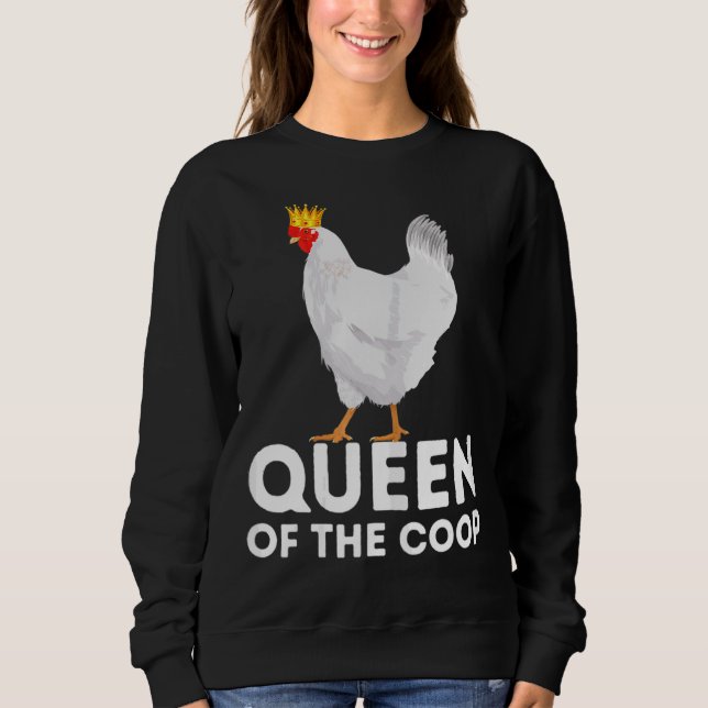  drottning av Coop Chicken Mamma T Shirt (Framsida)