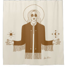Drottning av Cosmos Shower Curtain
