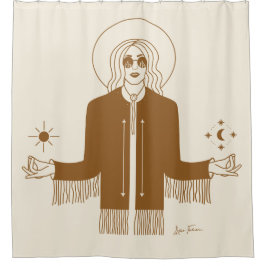 Drottning av Cosmos Shower Curtain