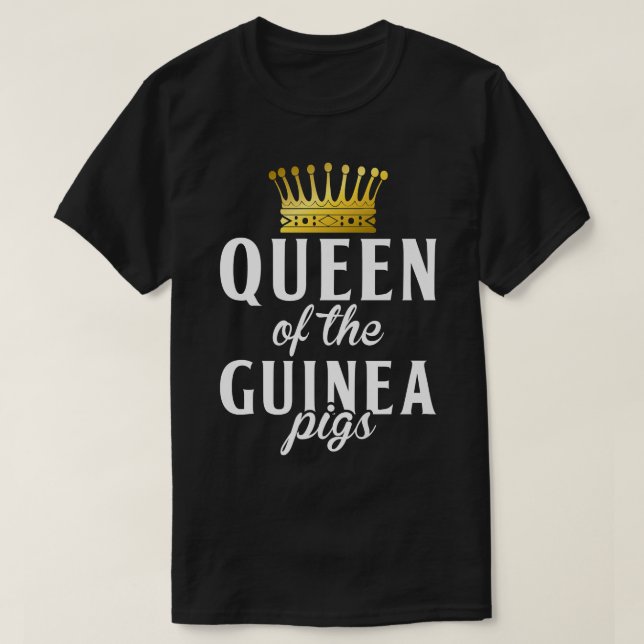 Drottning av Cute Guinea-Grisar Premium T Shirt (Design framsida)