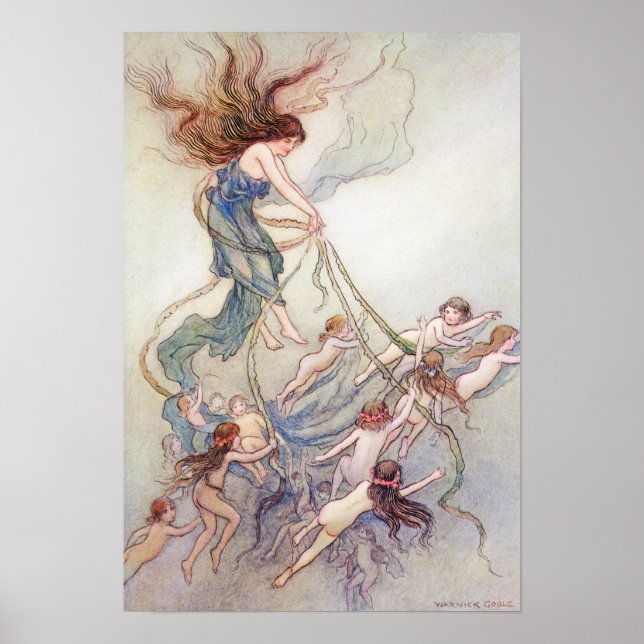 Drottning av dem alla av Warwick Goble Poster (Framsidan)